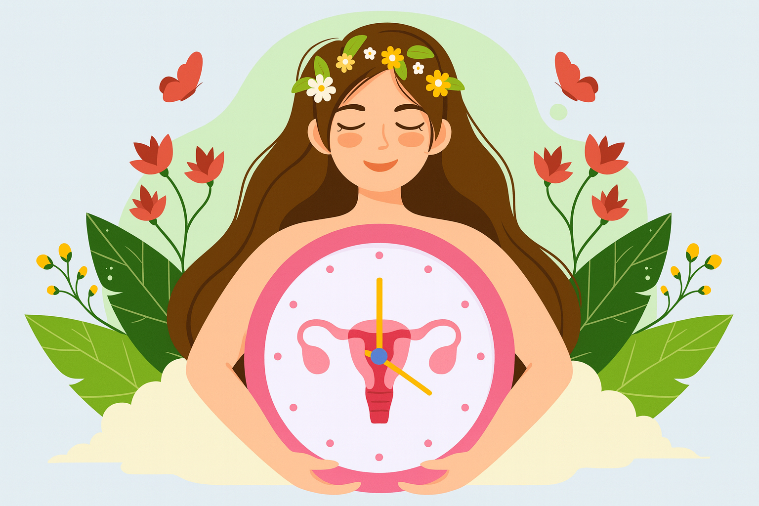 Flutuações hormonais ao longo do ciclo menstrual: como influenciam energia, fome e retenção de líquido.